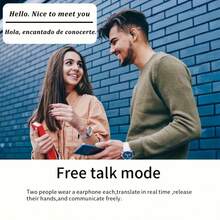 K02 AI Translator Headphones Smart Voice Translation Earbuds 150 Languages Online Translator Bluetooth-Compatible In Ear Headphones Real Time Translator Device  For Business Travel And Daily Use - Black - View 4