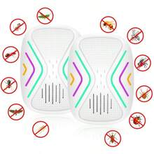 Dual-Frequenz Ultraschall-Schädlingsvertreiber - Eine humane Schädlingsbekämpfungslösung, effektiv zum Vertreiben von Mäusen, Kakerlaken, Fliegen und Mücken, geeignet für Zuhause, Küche, Garage oder Lager - Weiss - Übersicht 3