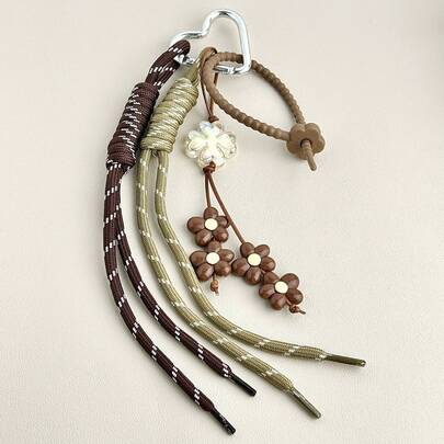 Fashionable Retro Flower Ornaments, High-End Handmade Keychains, Hand Woven Ropes, Bag Ornaments, Charming Bag Ornaments, Charming Bag Decorations, New Designs, Bag Pendants, Creative Gifts