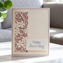 创意蕾丝切割模具、DIY剪贴簿相册和压花模板、贺卡制作工具、卡片纸切割工艺品、礼品卡制作模板模切。 - 銀色 - 查看 1