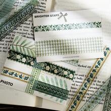 30pcs/Pack Lace Themed Stationery Stickers, Creative Aesthetic Stickers, DIY Decorative Collage Craft Materials, Holiday Gifts, Personalized Scrapbooking School Supplies - Pink - View 6