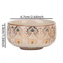 Ru Kiln Dunhuang Phoenix Feather Teacup, Household Ceramic Crackle Glaze Gongfu Tea Cup, Personal Use Tea Cup Water Cup - Multicolor - View 8