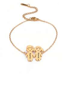 1pc Customizable Personalized Couple Bracelet, Engraved Text Available, Multiple Styles, Personalized Gift, Gift For Boyfriend, Custom Gift, Friendship Bracelet, Personalized Bracelet, Christmas Gift