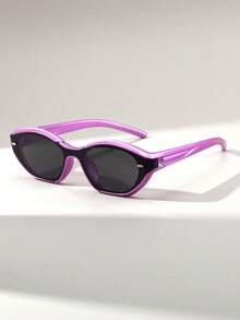 1 Cặp kính mắt mèo nữ cá tính, thiết kế theo phong cách Y2K tương lai, đa năng, thời trang đường phố. - Nhiều màu - Xem 11