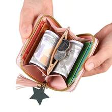 Ví nữ thời trang mới có tua rua, khóa kéo, thêu hình trái tim, ví gập ngắn đa năng dễ thương, ví đựng tiền xu kiểu Hàn Quốc cho nữ, ví mini, ví cầm tay, ví nhỏ, ví dễ thương, đồ dùng dễ thương. - Nhiều màu - Xem 4