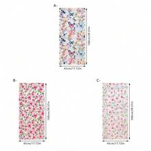 1片春季窗贴，静电吸附粉色花藤玻璃贴纸，隐私遮光膜，适用于厨房、浴室和家居装饰 - 彩色 - 查看 2