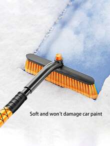 1pc Multi-Function Car Snow Shovel, With Deicing & Defrosting Features, Dual-Sided Snow Brush, Retractable Snow Shovel, Auto Accessories, Winter
