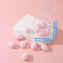 1/5/45pcs Water Drop Makeup Sponge Blender, With Beautiful Box, Red, Khaki, Colorful Series Makeup Sponge, Reusable Multi-Color Powder Puff, Multi-Functional Makeup Tool, Designed For Shaping, Eyes And Corners, Makeup Mixing Container, Washable Makeup Applicator, Suitable For Foundation, Primer, BB Cream, Sunscreen, Cushion, Blush, Etc. Perfect Replacement For Brushes, Hands-Free, Convenient For Travel And Home Use - Multicolor - View 9