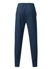 男士时尚华夫格针织慢跑裤 - 弹力面料，抽绳腰带，休闲运动裤，时尚舒适，秋季必备