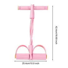 6-Röhren Dehnwiderstandsbänder, multifunktionaler Yoga Fußpedal Strecker, Fitness Widerstandsbänder - 4-Röhren Knöchelgelenk Strecker, geeignet für Bauch/Taille/Arm/Bein Dehn- und Formübungen, einsetzbar für Zuhause, Outdoor und Fitnessstudio - Verschiedenfarbig - Übersicht 8