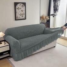 1 Piece  Sofa Cover Elastic Living Room Sofa Cover Pet Anti-Dirty Universal Sofa Protector Home Decoration Sofa Cushion Cover - 淺灰-4 - 查看 6