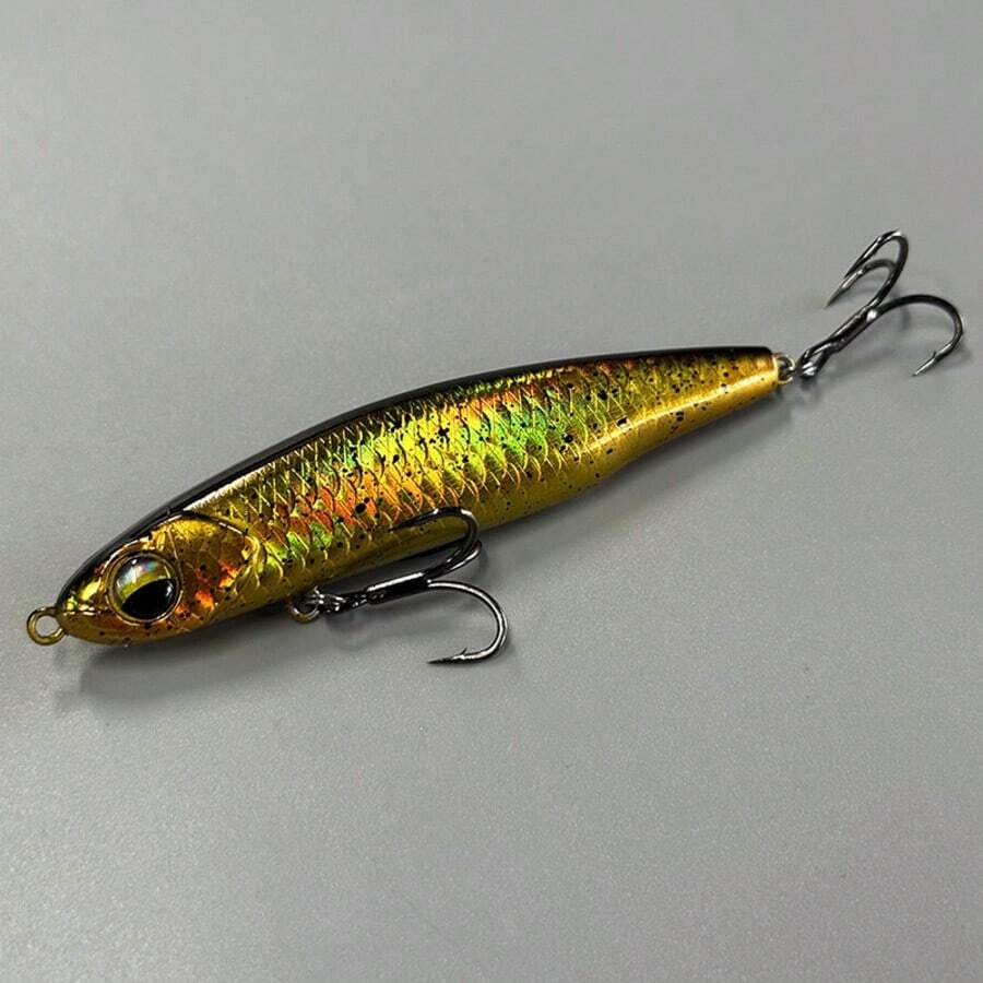 7cm 8g Micro Fishing Lure, Sinking Pencil Fishing Bait, Bionic Fishing Lure - Gold - View 1