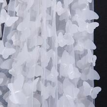 1pc Butterfly Style Ethereal Bridal Veil, Suitable For Wedding Photography - White - View 6