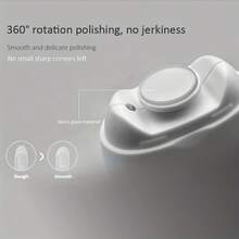 电动指甲锉，2026新款通用自动指甲钳，婴儿电动指甲锉，带LED灯和3档速度，适用于家庭、办公室和美甲沙龙的脚趾甲和手指甲修剪。 - 彩色 - 查看 6