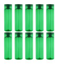 PromoClick Paquete de 10 Cilindros de Plástico con Tapa Enroscable y Cuerpo de Color - Verde - Ver 6