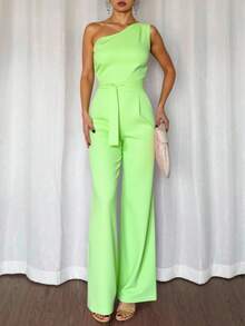 TAILORED JUMPSUIT - 淺綠色 - 查看 2