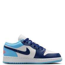 Nike Air Jordan 1 Low Sail Blue Chill 553560-149 GS & Women's Fashion Sneaker New - Màu xanh lam - Xem 2