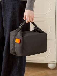 Large Capacity Lunch Bag, Thick Aluminum Foil Insulated Lunch Box Tote Bag, Portable For Work, Dumpling Insulated Bag - Multicolor - View 3