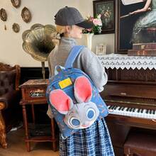 Disney Zootopia Nick Fox & Judy Rabbit Plush Backpack, Multi-Functional Large Capacity Cute Cartoon Backpack For Girls And Students, Travel Companion, Dopamine Matching Tote Bag & Shoulder Bag - Multicolor - View 9