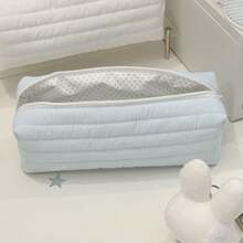 Hộp bút màu kem dễ thương, dung tích lớn, di động, đa chức năng, túi đựng văn phòng phẩm, quà tặng cho học sinh. - Nhiều màu - Xem 11