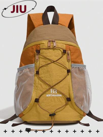 可折叠速干尼龙背包，多功能时尚日常包，多口袋轻便旅行包，大容量简约书包，方便实用，适合学生、护士、教师、商务人士、旅行、通勤、购物、办公、约会、徒步、培训、工作等各种场合。也是理想的生日或节日礼物。