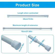 Adjustable Window Security Bar 2 Pack Sliding Glass Door Lock Bar Tension Rod Child Safety Home Protection - 1 - View 3