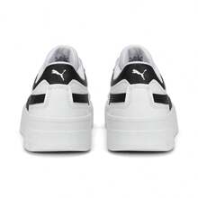 Puma Thick Sole Retro White Sneakers, Women's Casual Platform Shoes - Puma White-black - View 2