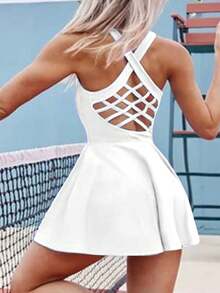 Women Active Dresses - White - View 6