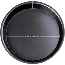 5件套不粘烘焙工具套装，包括圆形/方形蛋糕模具、玛芬模具、烤盘、烤箱烤盘，黑色厨房烘焙炊具套装，烘焙模具及用品 - 黑色 - 查看 11