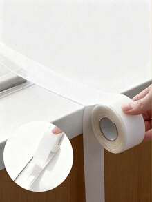 1条防霉透明硅胶密封条，防水PVC填缝胶带，适用于厨房和浴室缝隙、台面、炉灶、水槽和马桶，易于使用和裁剪，适合万圣节/圣诞节装饰 - 彩色 - 查看 5
