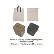 充气床垫，豪华露营垫，PVC充气睡垫，带内置气泵的豪华双人露营充气床，加厚垫子