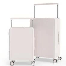 YSTYLE 20/28 吋配色簡約旅行箱，小巧便攜，配有寬大拉桿、萬向輪和 TSA 海關鎖，適合作為隨身行李攜帶。