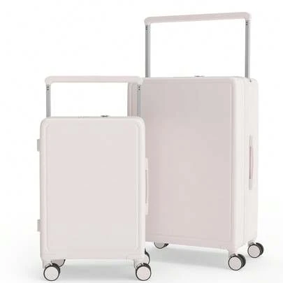 YSTYLE 20/28 tums färgkoordinerad minimalistisk resväska, kompakt handbagage, utrustad med brett handtag, snurrhjul och TSA-godkänt lås, lämplig som handbagage