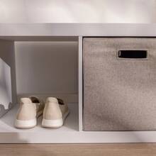 White Texture 2 Cube Storage Organizer, Storage Cabinet Mueble De Sala Cabinets For Home Organization - Màu trắng có vân - Xem 6