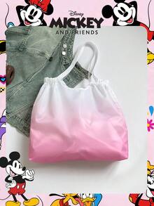 Disney 官方授权米奇购物袋，大容量可折叠手提袋，糖果袋，午餐袋，零食袋，抽绳单肩包，轻便手提包，官方正版授权，可验证真伪，适合男孩/女孩/学生，日常/购物/上学皆宜。 - 粉色 - 查看 12