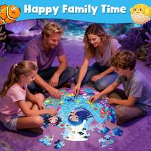 70PCS Mermaid Unicorn Double-Sided Floor Puzzle - Multicolor - View 7