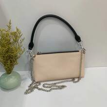 Fashionable And Versatile Crossbody Small Square Single Shoulder Chain Crossbody Women's Bag - Màu be - Xem 1