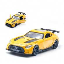 Alloy Die-Cast Toy Car Model Three-Door Vintage Sports Car – Retro Racing Collectible Vehicle With Smooth Pull-Back Action, Detailed Interior And Classic Body Design, Durable Mini Metal Car For Kids And Collectors – Ideal Christmas Gift, Holiday Stocking Stuffer, Party Favor, Home Display Decor, Classroom Rewards, Birthday Surprise And Everyday Racing Play - Multicolor - View 16