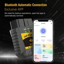 Equipo de prueba de automóviles Escáner Bluetooth OBD2 para iPhone, Android y Windows - Negro - Ver 3