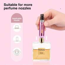 1 Pcs Travel Refillable Atomizer Sprayer For Perfume And Cologne Travel Bottle, Mini Perfume Refillable Bottle Perfect For Pockets - Hồng - Xem 5