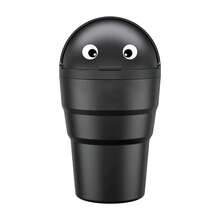 Universal Car Trash Can With Rotating Lid, Cute Mini Car Trash Can With Automatic Closing Design, Leak-Proof Compact Garbage Bin, Keeps Car Interior Clean And Organized, Space-Saving, Can Be Placed On Dashboard Or Door, Practical Car Accessory For Daily Driving And Travel - Multicolor - View 11