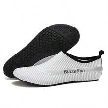 男士水鞋、水袜、游泳专用鞋、潜水鞋、冲浪鞋和溯溪鞋适合在海滩泳池冲浪、在河流湖泊中涉水以及徒步旅行。男女通用 - 白色 - 查看 5