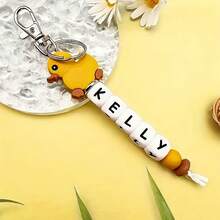 1pc Personalized Silicone Duck Keychain, Cute Animal Bag Charm, Name Pendant, Valentine's Day Gift, Daily Gift - Duck Keychain - View 38