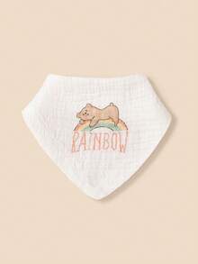 3pcs/Pack (Random Color), Baby Bibs, Absorbent, Soft & Skin-Friendly, Rabbit & Bear Designs, Essential For Drooling Babies, Great Gift - Multicolor - View 8