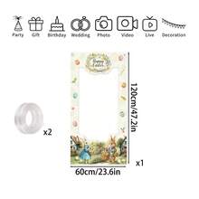 Osterhasen Foto Hintergrund, Frühlings Hasen Ei Muster Hintergrund Dekorationsprops, Osterparty hängende Dekorationsbanner, Fröhliche Ostern Foto-Props, Ostergeschenke, Fröhliche Ostern - Verschiedenfarbig - Übersicht 13