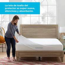 zxr Linenspa Protector para Colchón Tela Tipo Toalla Hipoalergénico y Resistente al Agua Protege Contra Accidentes85 - AlgodndeRizo - Ver 4