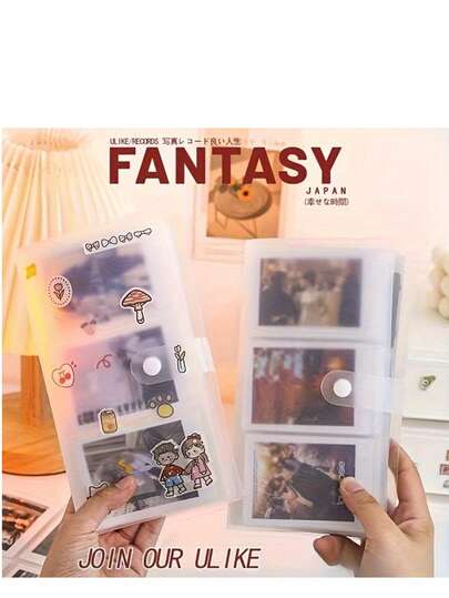 3-Inch 3-Grid 84/120/240 Compartments Family Photo Case,Dust-Proof And Moisture-Proof, Star Card Collection Book, Creative Photo Organizing Book, Suitable For Fan Gifts, Birthday Souvenirs, Star Collection Storage Box, New Birthday Souvenir Student Collection Book