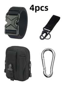 2-In-1 Tactical Waist Belt - Durable Nylon, Adjustable Buckle, Suitable For Survival, Tactical Use, Tactical Gear - Multicolor - View 12