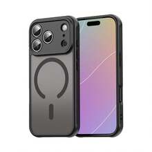 DECOPHONE 1 chiếc ốp lưng điện thoại từ tính không dây màu gradient trong suốt dễ thương, tương thích với iPhone 17 AIR 16 15 14 13 12 11 Pro Max Plus, mặt lưng silicon mềm màu kẹo ngọt - Đen mờ - Xem 9