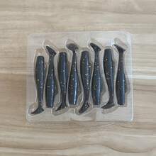 6厘米8克软饵，仿生鱼饵，路亚钓具，TPE材质，高弹性和抗撕裂性，适用于冰钓、微型鱼钓、淡水和海水垂钓 - 彩色 - 查看 14